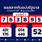 ตรวจหวยงวดวันที่ 1 กุมภาพันธ์ 61